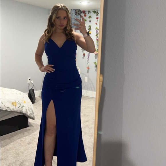 Windsor | Dresses | Navy Blue Long Dress | Poshmark